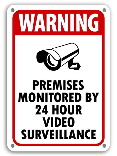 Surveillance Camera Signs