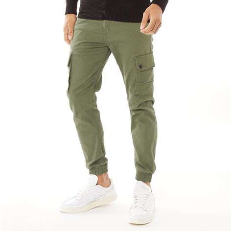 Jack And Jones Pantalons Cargo Paul Warner Akm Cargo Homme Kaki