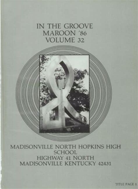 Explore 1986 Madisonville North Hopkins High School Yearbook ...