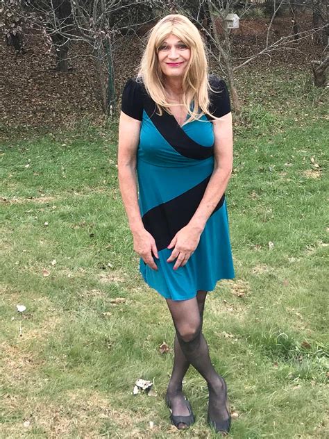 Blue And Black Dress Crossdresser Heaven