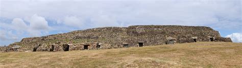 barnenez mound stock   royalty  stock