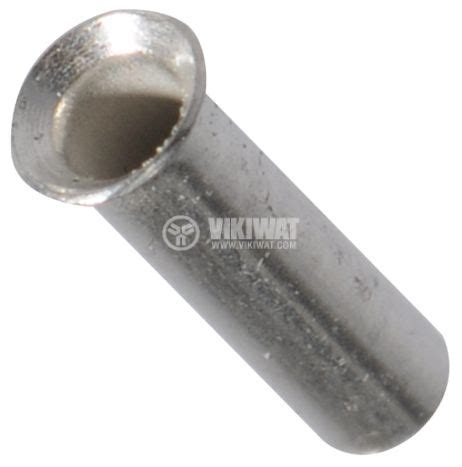 Конектор тръбичка 6mm сечение 0.5mm2 сив