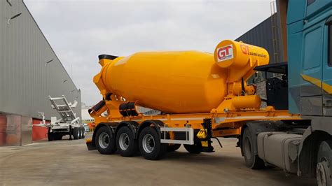 2021 New Concrete Mixer Semi Trailer From Manufacturer YouTube