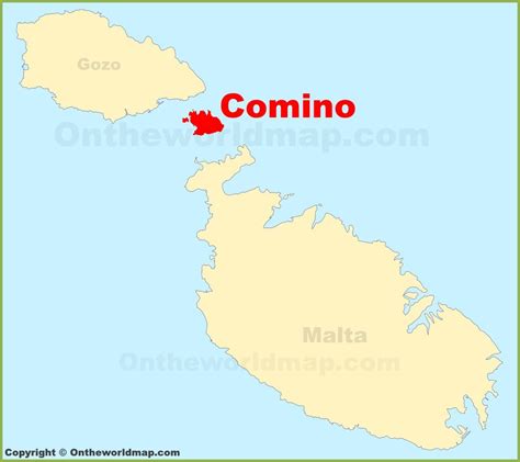 Comino location on the Malta map - Ontheworldmap.com