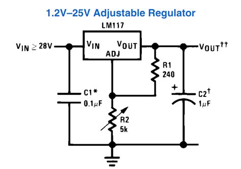 Power Supply Circuit Diagram Using Lm317 Lm317 Variable