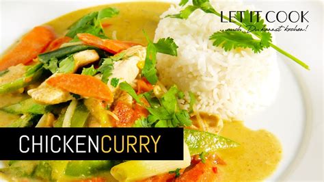 Chicken Curry Mit Basmati Reis Letitcook