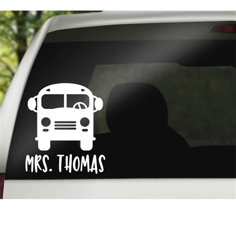 School Bus Decal Bus Driver Decal Bus Driver Appreciation Etsy