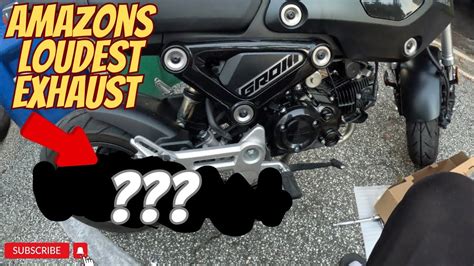 BUYING THE LOUDEST EXHAUST ON AMAZON FOR MY 2023 HONDA GROM HOW TO