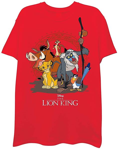 Disney The Lion King Mens Character T Shirt Simba Pumbaa Timon