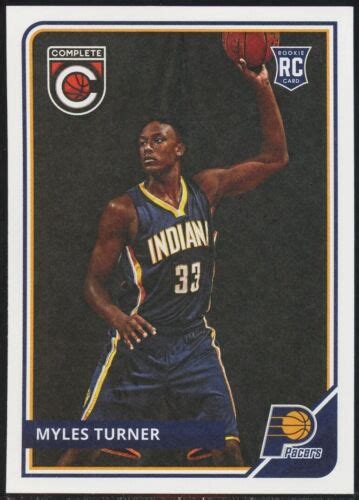 Panini Complete Myles Turner Rookie Indiana Pacers Rc Ebay