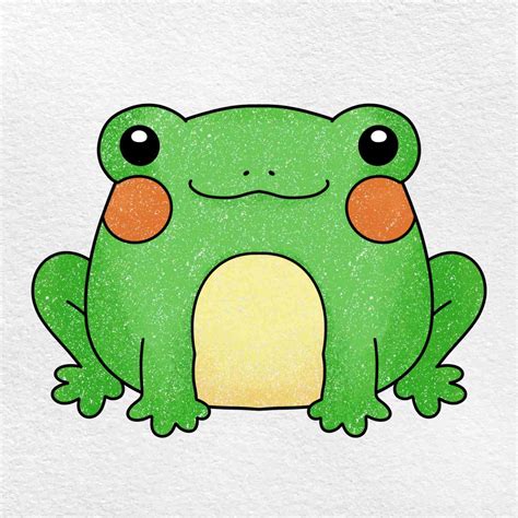 How To Draw A Cartoon Frog Helloartsy