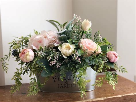 Best Seller Farmhouse Style Floral Arrangement Pink Floral Arrangement