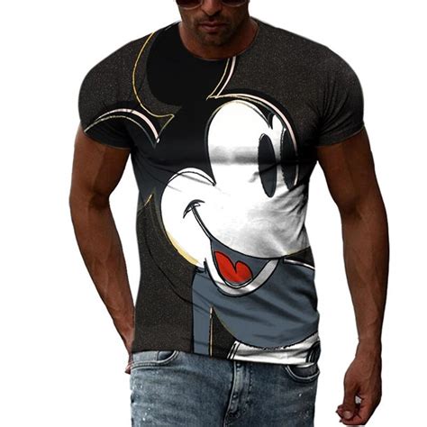 New Disney T Shirts Mickey Mouse Cartoon Anime 3d Print Streetwear Men Women Fashion Oversized T