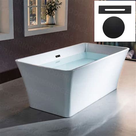 Woodbridge Nutley In Acrylic Flatbottom Rectange Bathtub With Matte