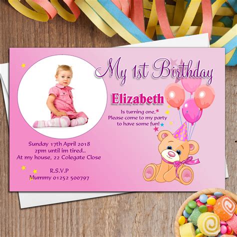 1st Birthday Invitation Cards For Baby Boy In India Birthday