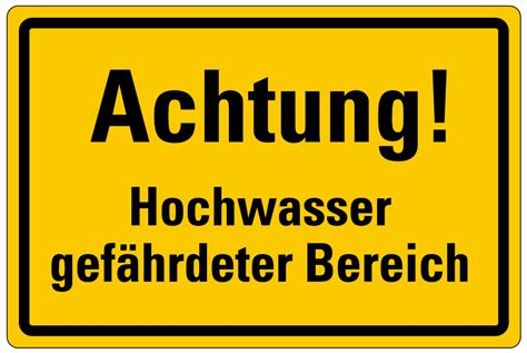 Mbs Trading Ohg Aufkleber Warnung Hinweis Achtung Hochwasser