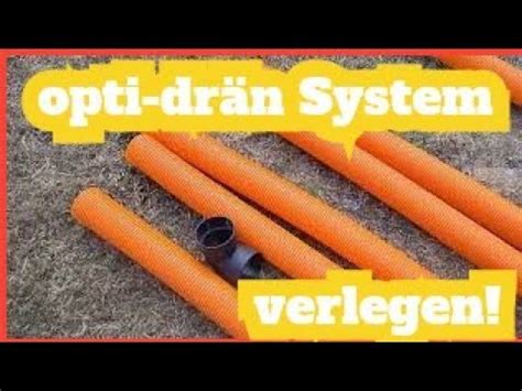 Entw Sserung Drainage Erstellen Mit Opti Dr N System Youtube