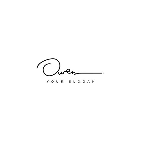Owen Name Signature Logo Design 45918411 Vector Art At Vecteezy
