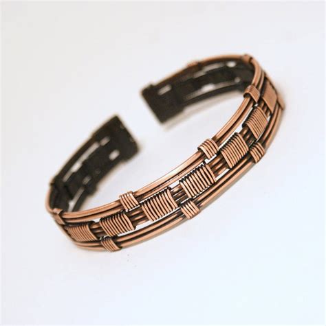 Copper Bracelet For Men Mens Cuff Bracelet Copper Mens Etsy Canada