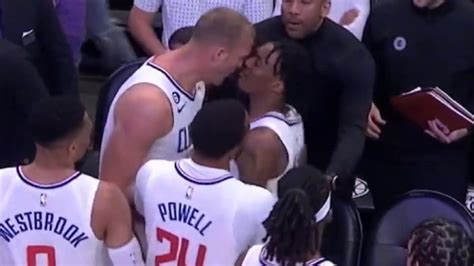 Clippers Bones Hyland Shoves Teammate Mason Plumlee During Altercation