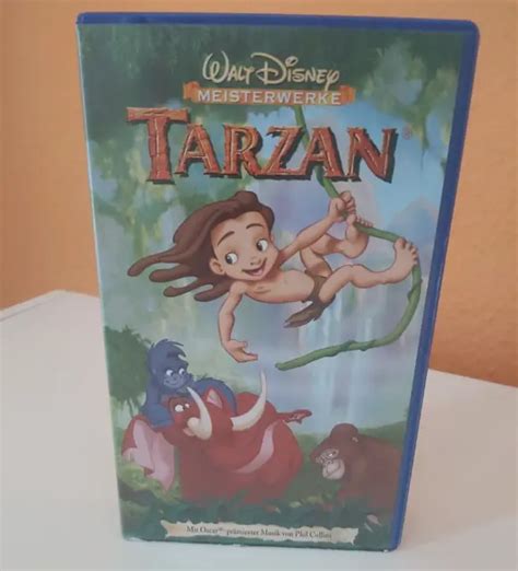 WALT DISNEY Meisterwerke VHS Video Kassette Tarzan FSK 0 Mit