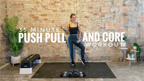 Minute Push Pull And Core Workout Upper Body And Abs At Home