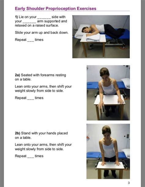 Shoulder Proprioception Exercises Exercice