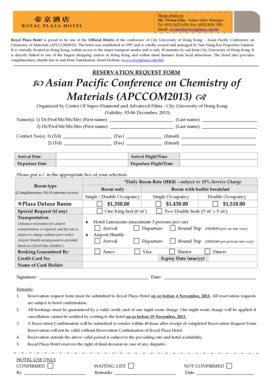 Fillable Online Cityu Edu Reservation Form Pdf City University Of