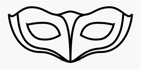 Eye Mask Coloring Page , Free Transparent Clipart - ClipartKey