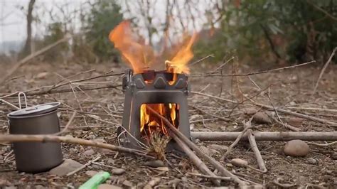 TOMSHOO Folding Titanium Campstove For Backpackers And Campers YouTube