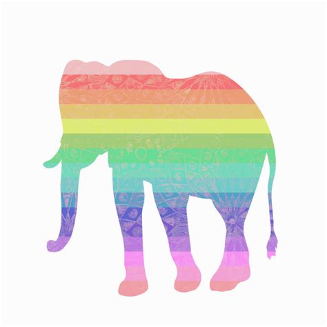 Rainbow Elephant Digital Art By Sd Graphics Studio Fine Art America