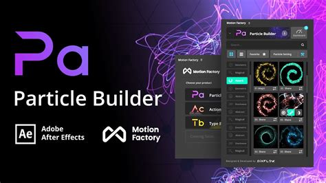 Particle Builder Plugin Free After Effects Motion Factory Toolkit