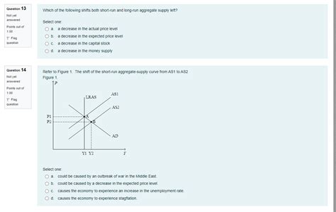 Solved Which Of The Following Shifts Both Short Run And Chegg