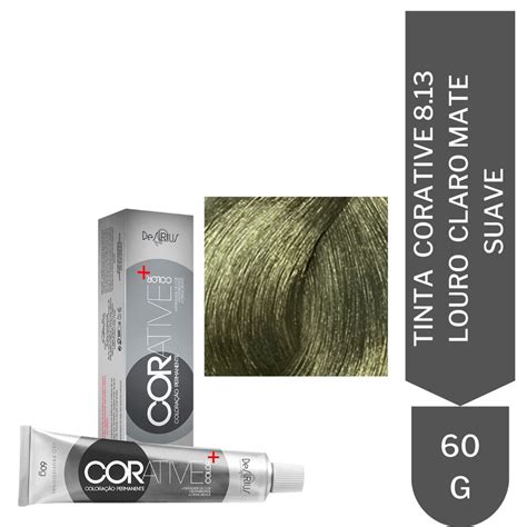 Tinta De Cabelo Corative Color 8 13 Louro Claro Mate 60g Shopee Brasil