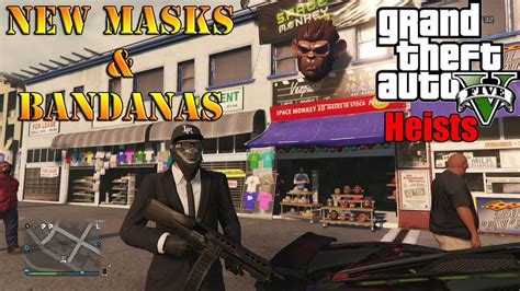 Gta 5 Heists Dlc New Masks And Bandanas Youtube