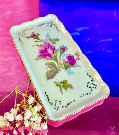 Porcelain Rose Tray Gem