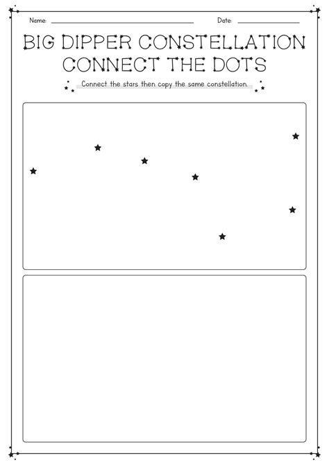 6 Constellation Connect The Dots Worksheet Free Pdf At Clip Art