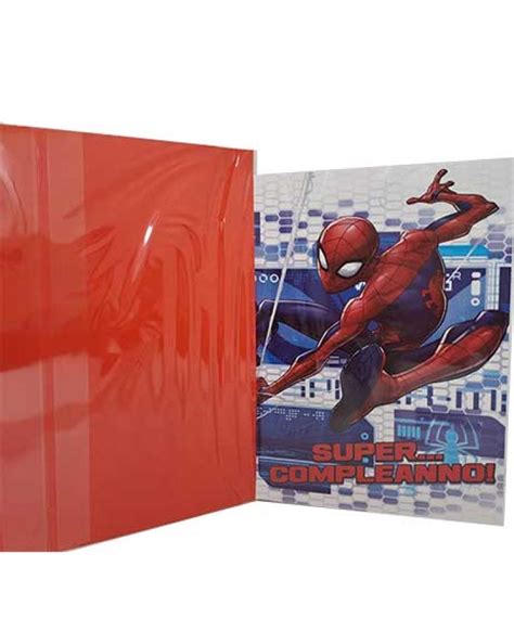 Biglietto Compleanno Spider Man Cartolibreria Il Quadrifoglio