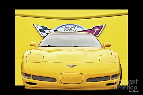 2003 Chevrolet Corvette Metal Car Sign Man Cave Sign 50th