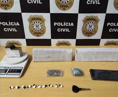 POLÍCIA CIVIL PRENDE HOMEM POR TRÁFICO DE DROGAS EM CAPÃO DA CANOA