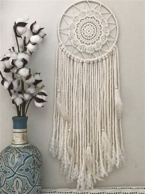 Boho Ivory Dream Catcher Wall Hanging Ivory Dream Catcher image 2 ...