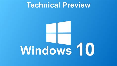 Windows 10 Technical Preview Review YouTube