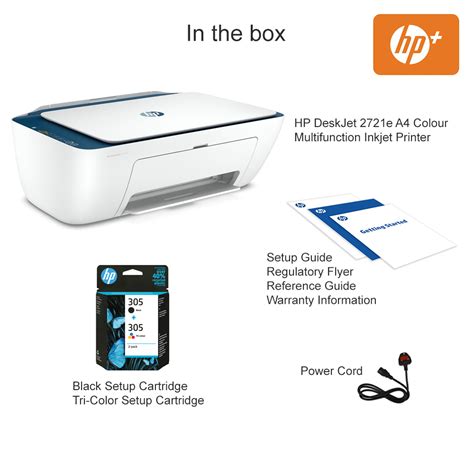 HP DeskJet 2721e A4 Colour Multifunction Inkjet Printer With HP Plus