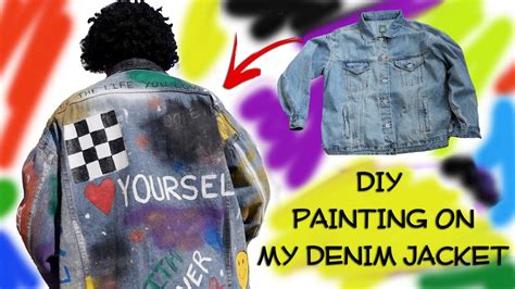 Diy How To Paint On Your Denim Jacket Youtube