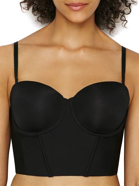 Jezebel Body Veil Longline Strapless Bustier 380104 Color Black Size