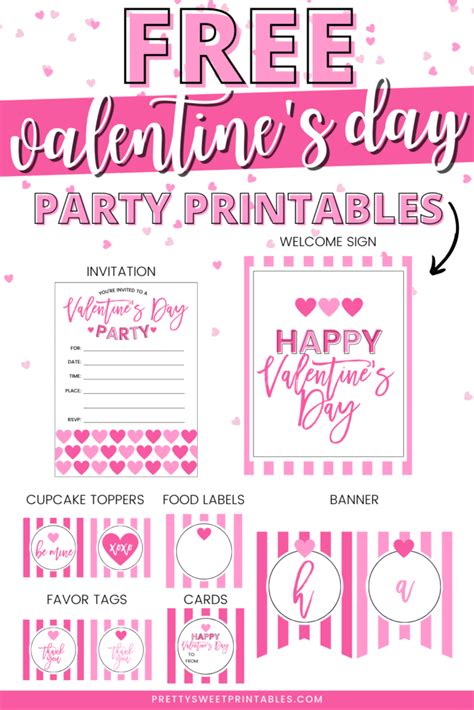 Free Valentine S Day Printables To Celebrate Love Day Pretty Sweet