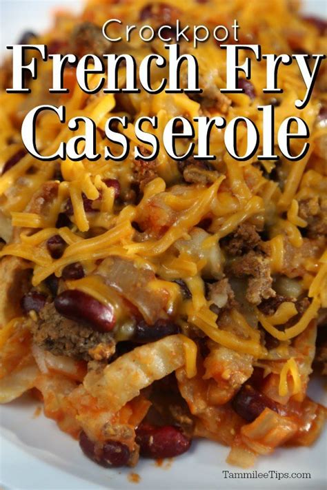 Cheesy Hamburger French Fry Casserole