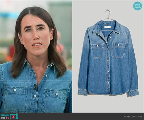 Wornontv Maggie Vespas Denim Button Down Shirt On Nbc News Daily