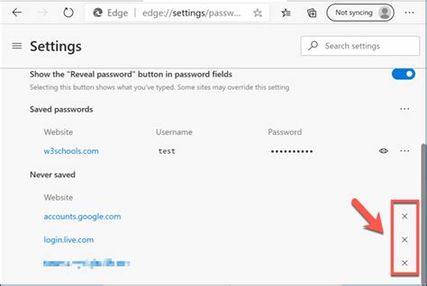 How To Add Edit Or Delete Saved Passwords In Microsoft Edge