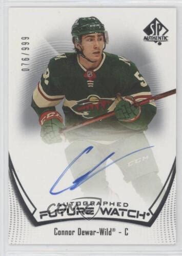 Sp Authentic Auto Future Watch Connor Dewar Rookie